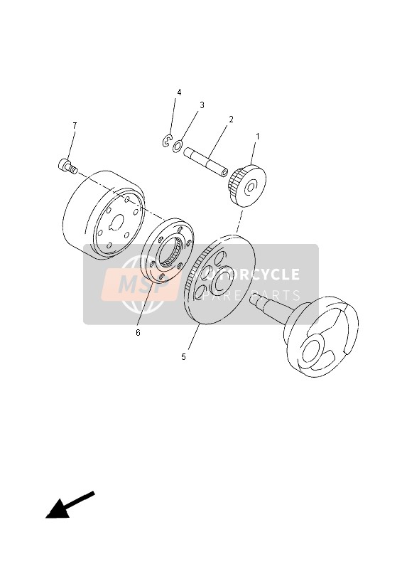 Yamaha YP250R X-MAX 2012 Starter 2 for a 2012 Yamaha YP250R X-MAX